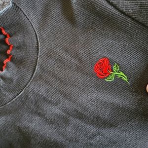 Rose crop top